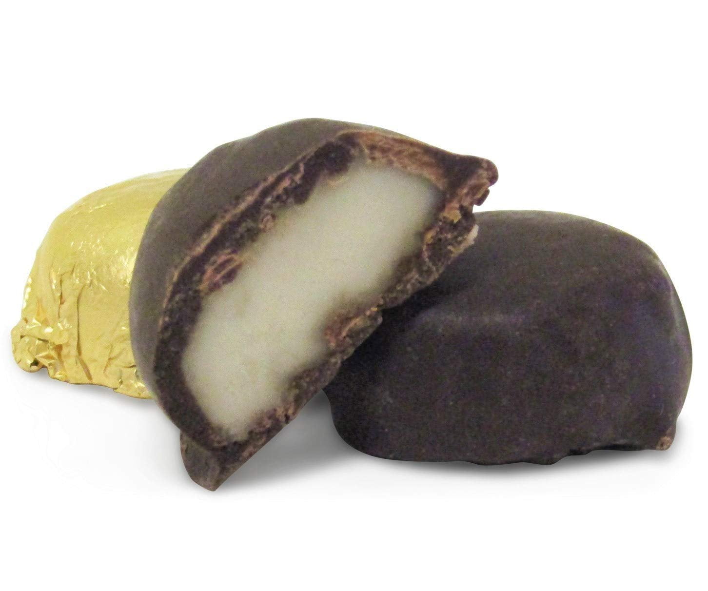 Gourmet Chocolate Creme Mints by Its Delish  3 LBS 48 Oz Jumbo Reusable Container  Premium Dark Chocolate Covered Mint Cream Individually Wrapped in Fancy Gold Foil  Certified Kosher Parve