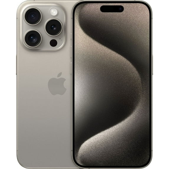 Pre-Owned Apple iPhone 15 Pro A2848 T-Mobile Only 128GB Natural Titanium (Fair)