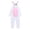 Pink, variant on Kids Long Sleeve Bunny Jumpsuit Animal Costume Cosplay Costume Girl Halloween Costumes Size 1-10 Years