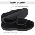 thumbnail image 6 of LongBay Men's Memory Foam Diabetic Slippers Comfy Warm Plush Fleece Arthritis Edema Swollen House Shoes, 6 of 8