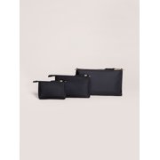 JuJuBe Signature 3-Piece Pouch Clutch Purse Set - Black