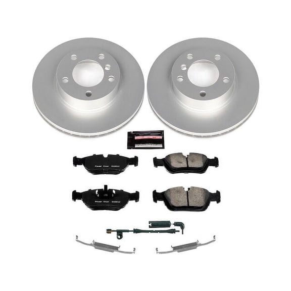 Front Brake Pad and Rotor Kit - Compatible with 1999 - 2000 BMW 323i
