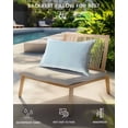 thumbnail image 4 of Pack of 4 Outdoor Lumbar Pillow Covers 11x16 Inch, Aqua Geometric Waterproof Throw Pillow Covers Set, White Greek Key Design Abstract Modern Art Decorative Cushion Cases for Patio Porch Car, 4 of 7