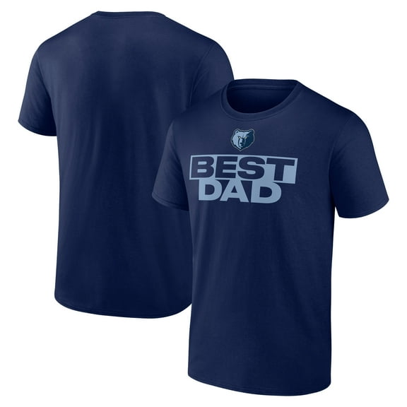 Men's Navy Memphis Grizzlies Greatest Dad T-Shirt