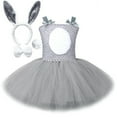 thumbnail image 3 of Toddler Baby Girl Easter Bunny Tutu Dress Rabbit Birthday Party Sparkly Dress Up Tulle Birthday Party Easter Outfit Gifts for Little Teen Girls 9-10 Years, 3 of 6