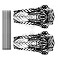 thumbnail image 2 of Naiovety 2 uds guardabarros de bicicleta Color de fibra de carbono rueda delantera/trasera Universal Type3 NO3, 2 of 6