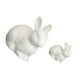 thumbnail image 2 of FELTECHELECTR 2 figuras de conejo de porcelana blanca para decorar modelos de conejitos de porcelana., 2 of 5