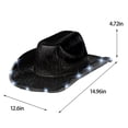 thumbnail image 3 of Sombrero grande y colorido para fiestas con luces, estilo compuesto, sombrero de fiesta/festival con luces, sombrero de vaquero EVA colorido, sombrero de vaquero, 3 of 7