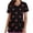 Black, variant on Lorytime Workout Shirts Women Mother's Day Crew Neck Scrub Tops Short Sleeve Shirt with Pockets Heart Casual Workwear