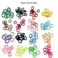 thumbnail image 2 of 20 Pcs Bandeau Haute Élasticité Extensible Style Preppy Coloré Haute Densité Sans Accroc Accessoires Chouchou Fluorescent Rose Rouge, 2 of 6