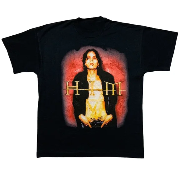 HIM Band Black T-Shirt Cotton Unisex S-234XL Gift For Men Women