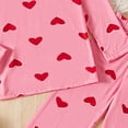 thumbnail image 4 of JUMEYU Pajamas for Girls Two Piece Unisex Toddlers and Babies' Snug-Fit Cotton Pajamas, Pack of 2 4T 5T (Pink,4-5 Years), 4 of 4