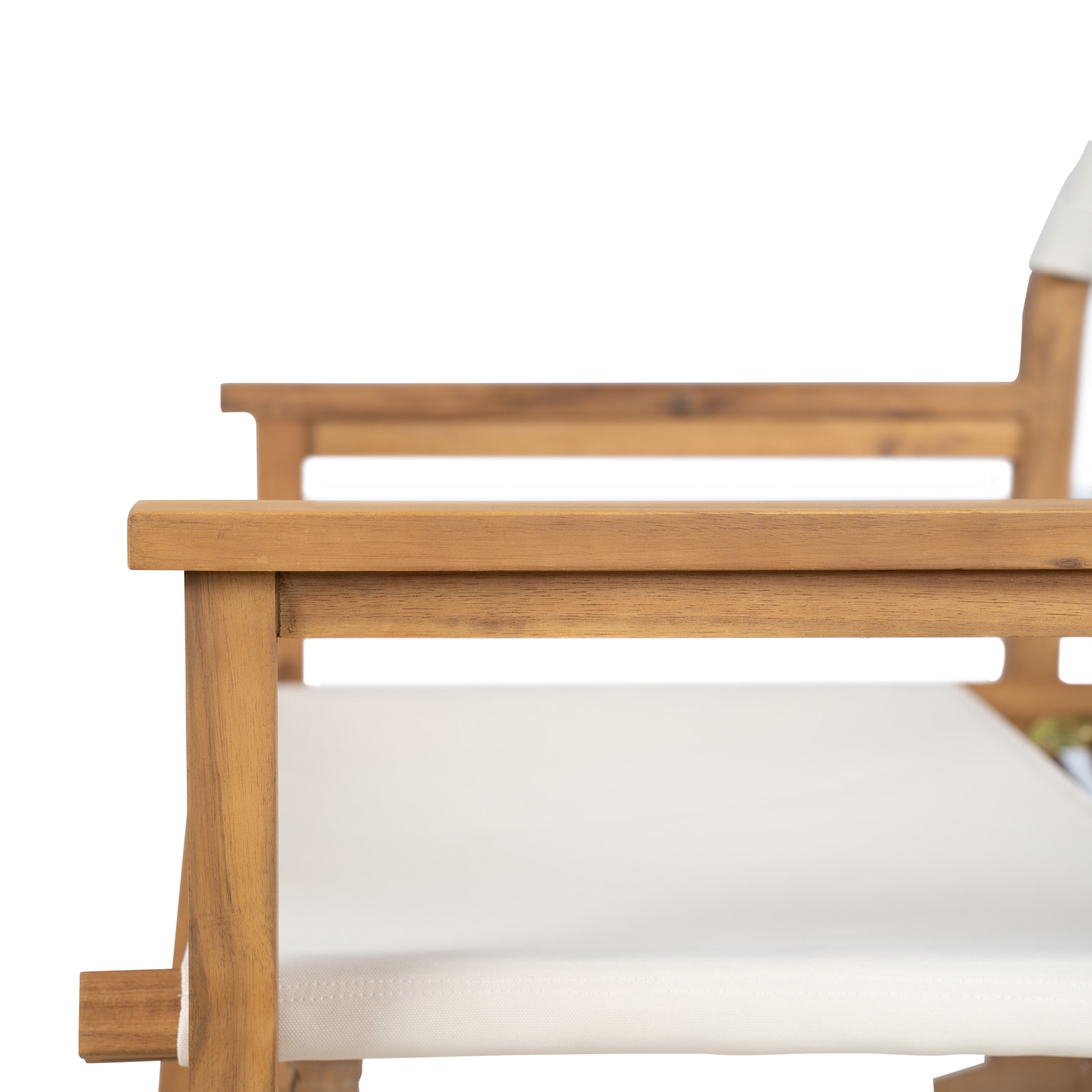 Christopher Knight Home 5-Piece Outdoor Patio Bar Set, Acacia Wood Table & Four Barstools, Teak+Beige