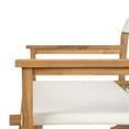 thumbnail image 4 of Christopher Knight Home Rustic Vintage Outdoor Bar Stools, Solid Wood Tapered Legs, Beige, Set of 2, 4 of 9