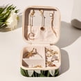 thumbnail image 6 of Easter Travel Portable Square Jewelry Box Earring Necklace Bracelet Organizer Storage Display Case Holder Stand Box Display, 6 of 6