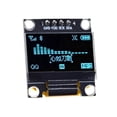 thumbnail image 1 of Inteprter Módulo de pantalla OLED blanco serie IIC de 0,96 pulgadas 128X64 I2C 12864 tablero de pantalla LCD GND VCC SCL SDA 0,96 para Electrónica miscelánea azul, 1 of 6