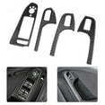 thumbnail image 4 of Carbon Fiber Lefthand Drive Door Window Lift Panel Button Frame Trim Sticker Fit for A4 B8 A5 Q5, 4 of 11