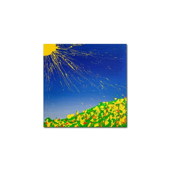 Trademark Fine Art "Sunny Field" Canvas Art by Roderick Stevens