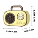 thumbnail image 3 of Pisexur - Altavoz retro portátil para hombre, sistema de sonido Bluetooth, subwoofer portátil pequeño para el hogar, inalámbrico para exteriores, minidispositivo electrónico portátil para niños, orga, 3 of 3