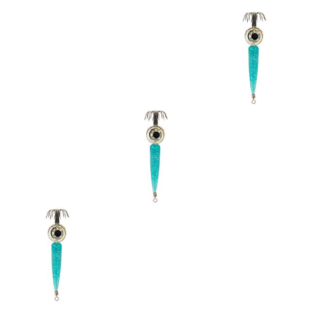 Greeniant LED camarón cebo calamar señuelo equipo de aparejo duradero multicolor con anzuelo afilado aparejos de pescado para de incentivo azul Type1 NO1 Greeniant CBP228556