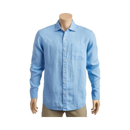 Tommy Bahama Mens Still Twillin Seaspray Breezer Long Sleeve Button-Down Shirt