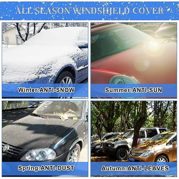 Car Windscreen Cover, Snow Uv Ice Protection Car Windshield Cover 