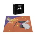 thumbnail image 3 of Ambesonne Magician Jigsaw Puzzle Durable Cardboard, Little Bunny and Hat Trick, 1000 pcs, Burnt Sienna Violet, 3 of 5
