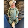 thumbnail image 4 of Newborn Infant Baby Boy Long Sleeve Romper Clothes One Piece Jumpsuit with Headband Outfits (0-3 Months), 4 of 4