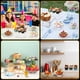 thumbnail image 4 of RimCereal - Juego de 9 soportes acrílicos para tartas que incluye 3 elevadores de exhibición, 3 unidades de torre de cupcakes y 3 bandejas redondas transparentes para postre para bodas, cumpleaños, 4 of 7