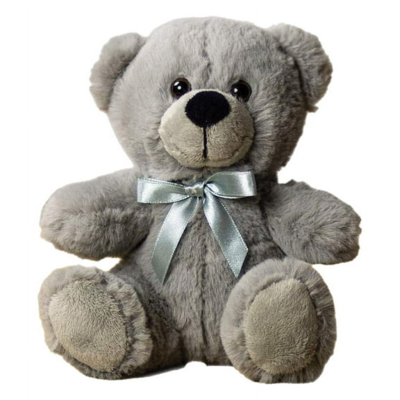 Plush Gear Gray Teddy Hugs 6" Gray Teddy Bear Plush Soft & Cuddly Gift for Kids