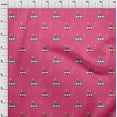 thumbnail image 3 of oneOone Polyester Lycra Pink Fabric Submarine & Fish Ocean Sewing Material Print Fabric By The Yard 56 Inch Wide, 3 of 4