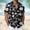 Black, variant on YLSDY Men's Tropical Floral Print Camp Collar Shirt, Short Sleeve Hawaiian Style Casual Button-Down Light Blue S
