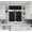 Black, variant on Gorgeous Home Linen 3pc Kitchen Window Curtain Set Foam Lined Rod Pocket Faux Silk 2 Tiers 1 valance Solid Color Lime Green