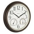 thumbnail image 3 of Westclox 20" Bronze Indoor or Outdoor Analog QA Wall Clock - 20 inch. Diam. x 2.25D, 3 of 5