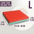 thumbnail image 2 of PRISP Large Foam Balance Pad - High-Density Stability Training Mat for Yoga, Fitness, Home Gym, Physical Therapy and Coordination Exercises; Workout Equipment, Balancing Board Knee Cushion, 2 of 8