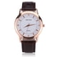 thumbnail image 2 of EeaseMX 2 relojes de cuarzo elegantes y modernos, sencillos y casuales, para parejas (marrón para hombre y marrón para mujer)., 2 of 7