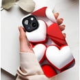 thumbnail image 5 of Heart - shaped Red White Love iPhone Case Compatible with iPhone 11/12/13/14/15/16 (Pro Max/Plus) Romantic Valentine's Day Gift for Couples, 5 of 9
