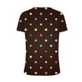 thumbnail image 5 of Inverlee T Shirts Women V Neck Casual Short Sleeve Tops Cute Dot Print Shirts Flowy Vacation Tunic Blouse Tee Summer Fashion, 5 of 5