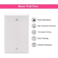 thumbnail image 1 of axGear 10 Paquets Plaque Murale Blanche Simple Vierge Sans Dispositif Couvercle de Sortie, 1 of 5