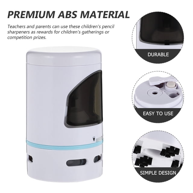 HEALEEP Back to School pocket sharpener Electric Pencil Sharpener White 1Set for Engineers