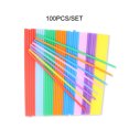 thumbnail image 4 of Toystoory Paquete de 100 pajitas para beber, pajita de plástico de un solo para jugo, artesanía DIY, lavable, reutilizable, fiesta multicolor para Cocina y Comedor Toystoory HA062229-00B, 4 of 6