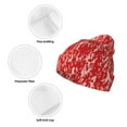 thumbnail image 3 of Pofeuu Beef Print Beanie Hat for Men Women Knit Winter Hat Warm Cuffed Skull Beanie Slouchy Soft Unisex, 3 of 6