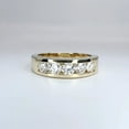 thumbnail image 3 of 2Ct Round Cut Simulated Diamond Women's Bezel Set Engagement Gift Ring 14k Yellow Gold Plated, 3 of 3