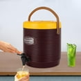 thumbnail image 5 of 13L/3.43Gal Large Capacity Insulated Bucket Hot and Cold Drink Dispenser Stainless Steel Insulated Beverage Dispenser with Faucet for Tea, Coffee, Milk, Juice, Party, Catering, Outdoor Use, 5 of 9