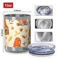 thumbnail image 3 of 12oz Tumblers Autumn Fall Gnomes and Leaves Pattern Vacuum Insulated Stainless Steel Travel Tumbler Cups Mug with Lid and Straw for Beer,Coffee,Beverages with Cleaning Brush for Cold & Hot Drinks, 3 of 5