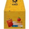 thumbnail image 2 of Aufmer Literary Book Printed Style Tablecloth Soft Color Matching Design Simple Elegant Styling For Household Classroom Daily Festival Dining Scene Arrangement(72.04x12.99in), 2 of 9