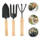 thumbnail image 4 of Juego de 3 herramientas de jardinería para plantas de interior, pala de mano, rastrillo de mano, pala de jardinería, suministros de jardinería, 4 of 7