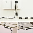 thumbnail image 2 of Clips De Cable De , Soporte De Caída De Cable De Gestión De Cables Abs, Organizador Autoadhesivo Resistente Al Desgaste, Clip De Cable Transparente20 Piezas Vogacara EL013852-02, 2 of 4