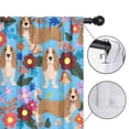 thumbnail image 4 of Blackout Kids Curtains,Basset Hound Dog and Flower Childrens Insulated Curtains Set Of 2,Bedroom Essentials,Toddler Room Decor 52"x84"(132x213cm), 4 of 4