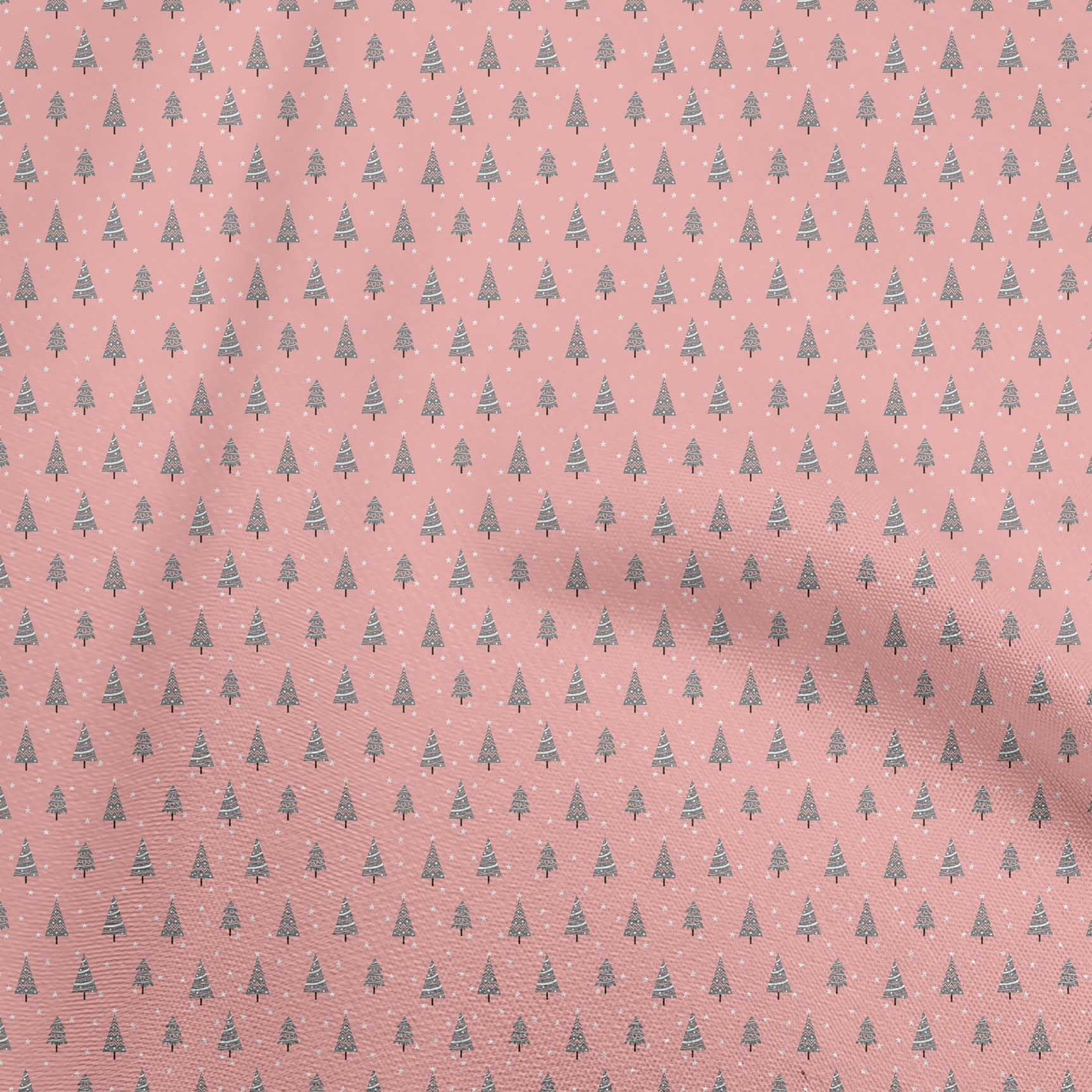 oneOone Georgette Viscose Light Pink Fabric Christmas Dress Material Fabric Print Fabric By The Yard 42 Inch Wide